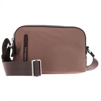 Bandolera pequeña de nylon Mandarina Duck Hunter en marrón con cremallera