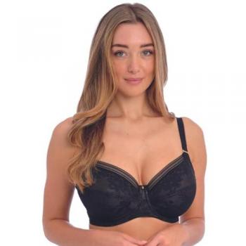 Fantasie Fusion Lace Underwire Side Support Bra - Black - Size H 75 / G-K Cup / 34FF
