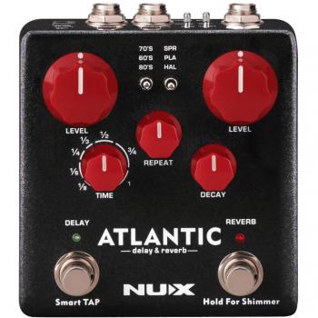Pedal de Delay y Reverb NUX Atlantic NDR-5 para Guitarra Eléctrica