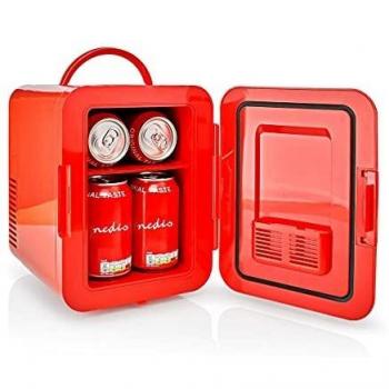 Mini Frigorífico Portátil Nedis 4L Rojo AC 100-240 V / 12 V