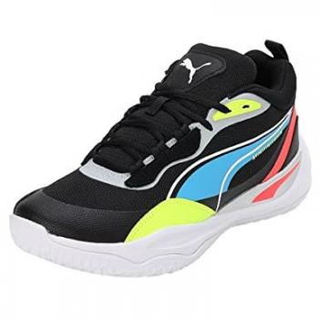 Zapatillas deportivas Puma Playmaker Pro, unisex adulto, color negro y lima (Jet Black Lime Squeeze), para voleibol, running y baloncesto
