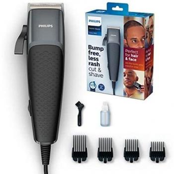 Philips Serie 3000 - Cortapelos para cabeza y cara con cuchillas de acero inoxidable - HC3100/13 negro