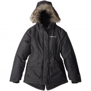 Columbia Nordic Strider Jacket Chaqueta Impermeable, niña, Negro, Talla XS