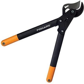 Fiskars Podaderas PowerStep L85, Acero de precisión templado, 57 cm, Negro/Naranja, 1000585