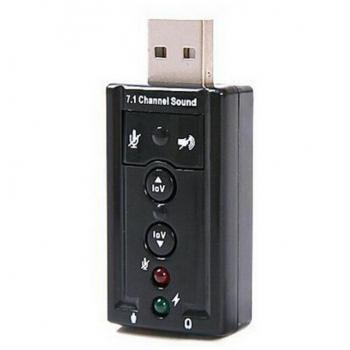 HaoYiShang externo USB 2.0 to 3d virtual Audio Tarjeta de sonido 7.1