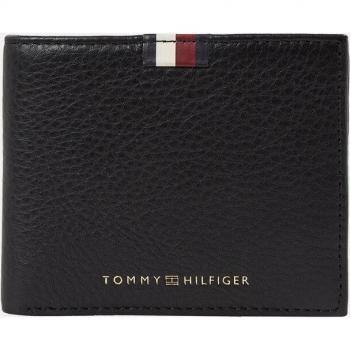Cartera de piel negra Tommy Hilfiger con tarjetero y billetero