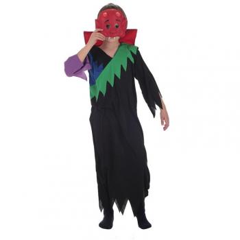 Disfraz de Demonio Oscuro para Niño con Capucha y Cola