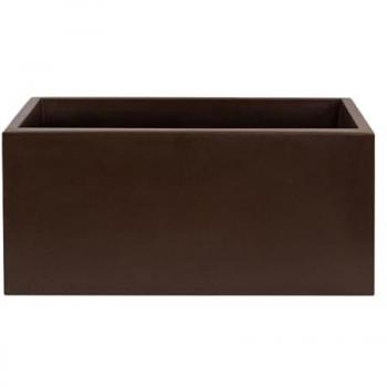Jardinera RODR-I 80x40cm Blanca de Polietileno | Fácil Limpieza | Resistente a Impactos | Interior y Exterior | 100% Reciclable | Capacidad 100L