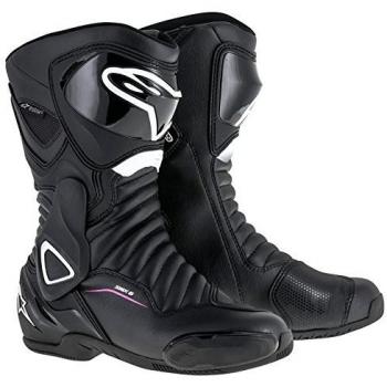 Alpinestars Stella SMX-6 V2 Drystar Women's Motorcycle Boots Black/White/Fuchsia