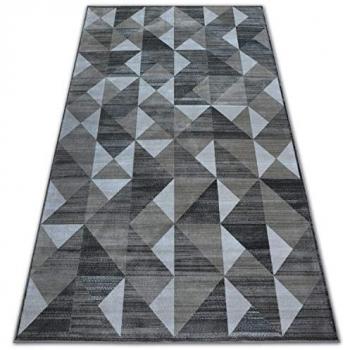 Alfombra Nobis 84196 Triángulos Color Caqui 120x170 cm