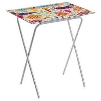 Mesita Plegable Don Hierro con Bandeja Extraíble para Cocina y Camping, 65,5 x 61,5 x 42 cm
