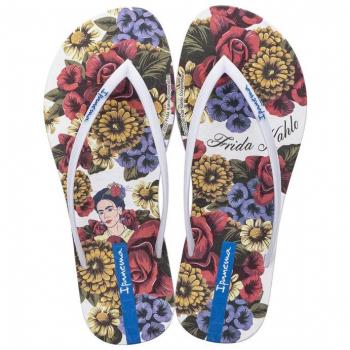 Sandalias de dedo Ipanema Frida Kahlo Blancas para Mujer - Talla UK 6