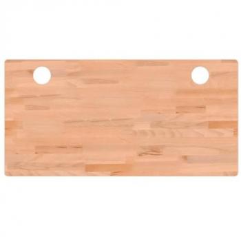 Tablero de Escritorio Madera Maciza de Haya 110x55x1,5 cm