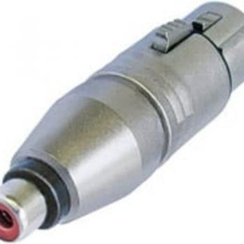Neutrik NA2FPMF XLR Female to RCA Female Audio Adapter