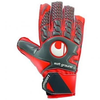 uhlsport AERORED Soft Advanced Guantes, Adultos Unisex, Negro, 7