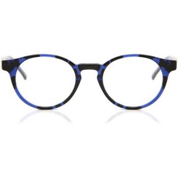 Gafas Recetadas Anti-Azules Redondas Montura Completa de Plástico Azules para Hombre - Arise Collective