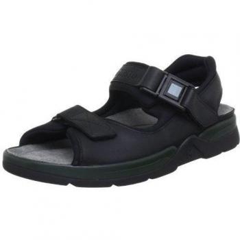 Mephisto ATLAS FIT SANDALCALF 5700 BLACK P1372689 - Sandalias de cuero para hombre, Negro