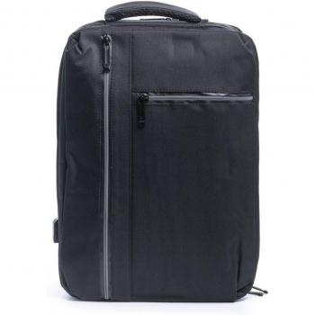 Mochila multi compartimento DAM para laptop de 17, adaptable a trolley, con toma USB externa oculta, dimensiones 30x14x42 cm