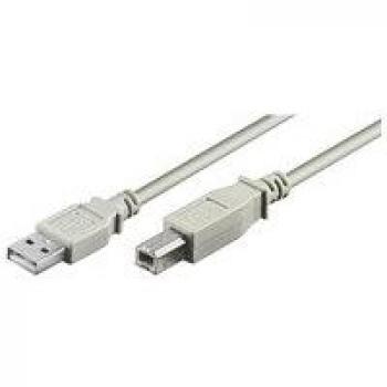 Cable de alta velocidad USB 2.0 A-B de 5 metros en color blanco