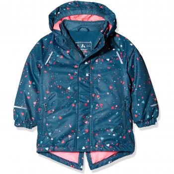 NAME IT Nmfsnow03 AOP Jacket Fo, Chaqueta para Niñas, Legion Blue, 104