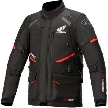 Chaqueta textil de motocicleta Alpinestars Honda Andes V3 Drystar, color negro y rojo, talla S