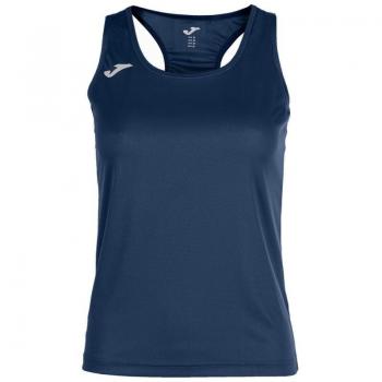 Camiseta de tirantes para mujer Siena II color azul marino Joma, diseñada para running, sin mangas, ideal para actividades deportivas
