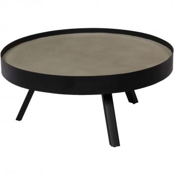 Mesa de salón con tablero de hormigón 74x32 cm