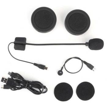 Auriculares impermeables BT17 para casco de motocicleta con Bluetooth 5.0, estéreo y manos libres para conducción