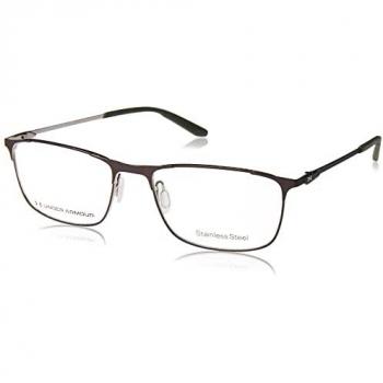 Montura de gafas Under Armour Hombre UA-5015-G-09QF618, gafas de vista con diseño moderno, estructura ligera, lente rectangular de 56 mm y color negro
