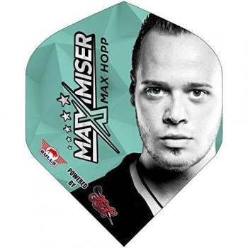 Plumas de Dardos Bulls Powerflite Max Hopp Full Face - 3er Set, Geometría Estándar, 100 Micrones de Resistencia