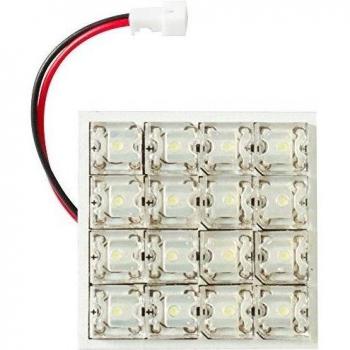 Cora 000120746 de coche iluminación interior 16 LED, 35 x 35 mm, con 5 puertos de lámpara