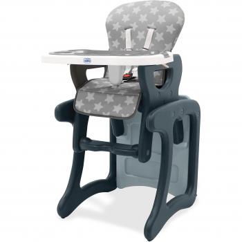 Asalvo Activity - Trona evolutiva Activity para bebés, diseño estrellas, color gris
