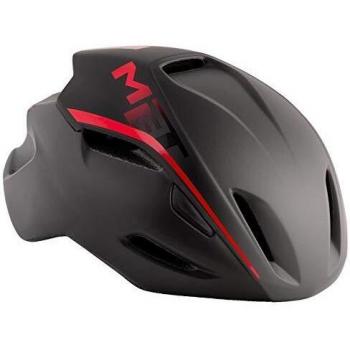 Met Casco Manta S(52-56) Ciclismo, Adultos Unisex, Multicolor (Negro Rojo)