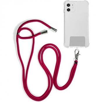 Cordón Colgante Cool Universal con Tarjeta para Smartphone Fucsia