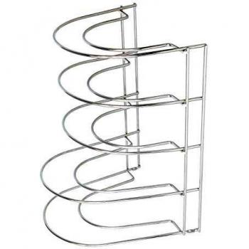 Soporte Vertical 5 Niveles Para Sartenes, Tapaderas, Acero Cromado