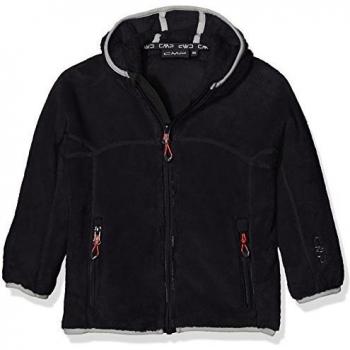 CMP Chaqueta de forro polar High Loft, otoño/invierno, niña, color Nero-Argento, tamaño 104