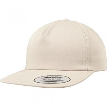 Flexfit Khaki Unstructured 5-Panel Snapback Cap