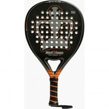 Black Crown Piton Attack 16k Pala de Pádel - Forma Lágrima - Superficie Rugosa - Alta Potencia - Peso Aproximado 355 gramos - Perfil del Marco 38 mm