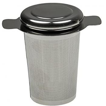 Infusor de Té Vhbw Compatible con Vorwerk Thermomix TM5 y TM6 - Filtro con Tapa, Acero Inoxidable, para 1 - 2,2 Litros, Plateado