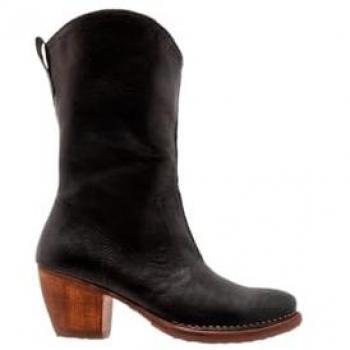 Botas Neosens de Piel para Mujer con Tacón de 5 cm - Modelo S3098 Montone Negro
