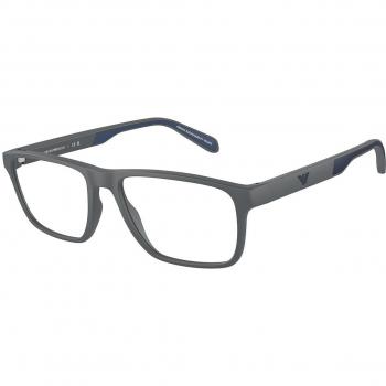 Emporio Armani EA3233 6103 Men's Eyeglasses Grey Size 54 - Blue Light Block Available