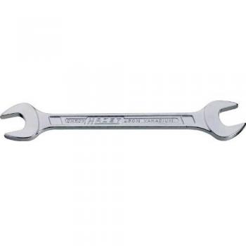 Llave de dos bocas fija HAZET 450N-8X9 DIN3110 8 x 9 mm, cromo, longitud 139 mm