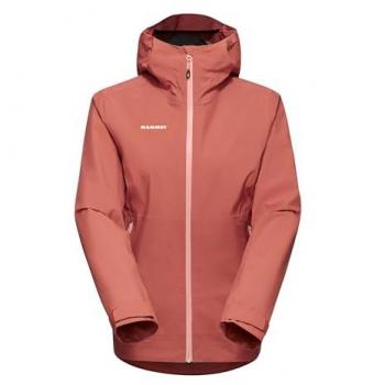Mammut Alto Light HS Women's Hooded Hardshell Jacket - Pink/Brick, Large