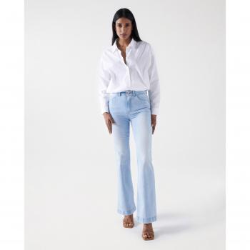 Vaquero campana de mujer Faith de tiro alto push in Salsa Jeans