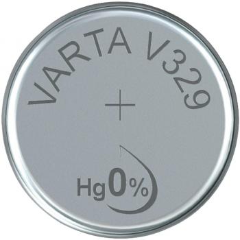Pila de botón Varta V329 SR73 de óxido de plata de un solo uso