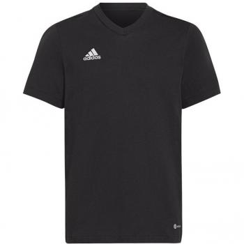 adidas Entrada 22 Kids Football T-Shirt - Unisex Black