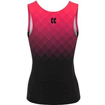 Camiseta interior Kalas Tri Perform Z1 sin mangas rosa negro mujer