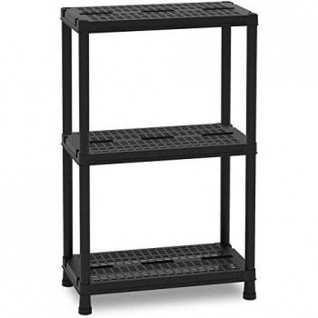 Estante de Plástico 3 Niveles 60x30x95 cm Resistente hasta 80 kg