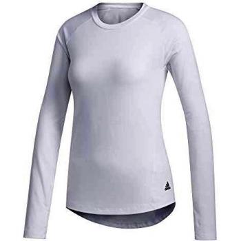 adidas Perf LS Top Camiseta De Manga Larga, Mujer, Blanco, S