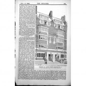 Imprima al Arquitecto 1896 229L171 del Camino C Voysey de Hans de las Casas de la Arquitectura de la Calle de Londres